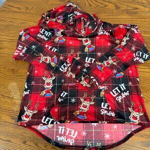 No Boundaries Christmas Reindeer Front Pocket HoodieJuniors Size XXL(19)